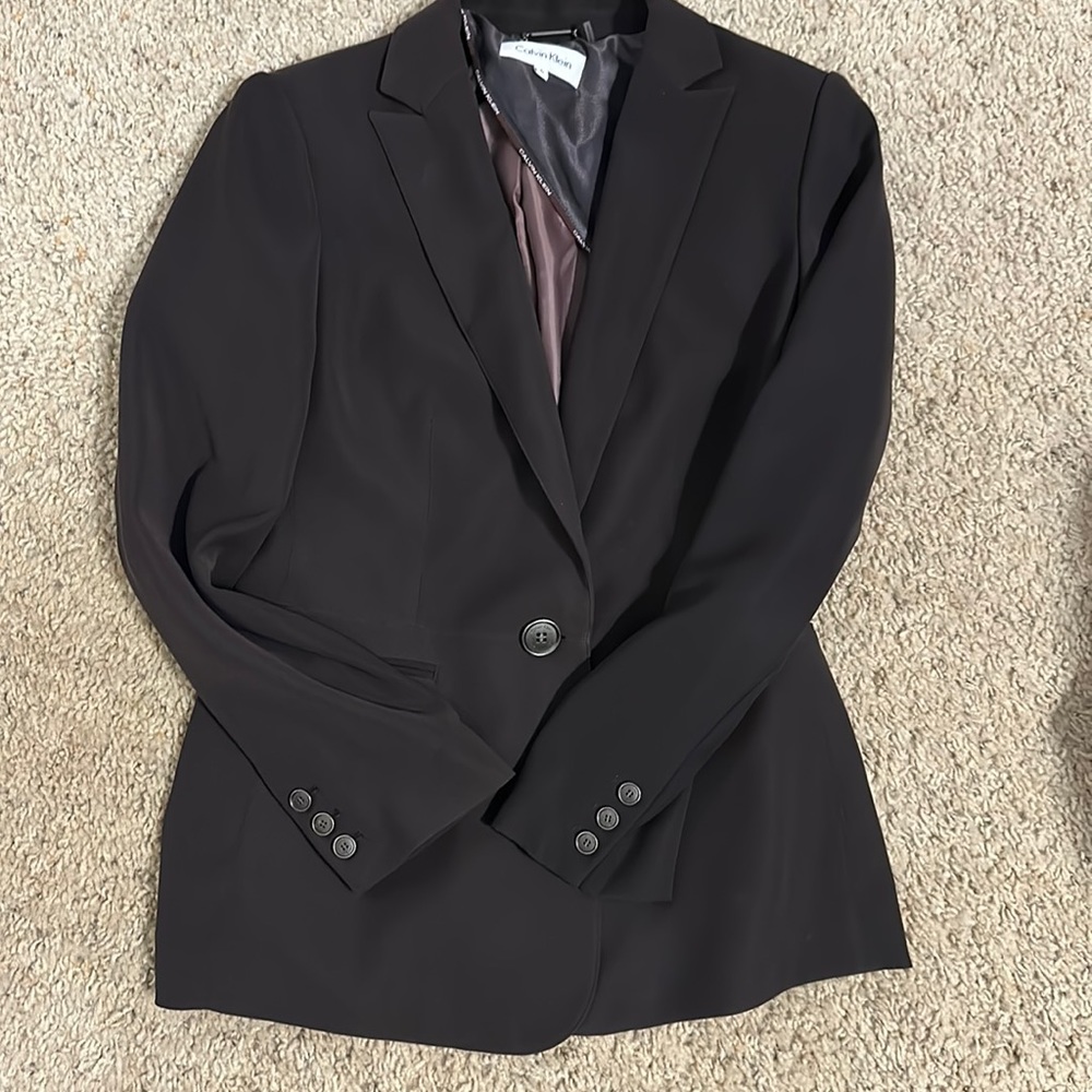 Calvin Klein Brown Blazer Size 6